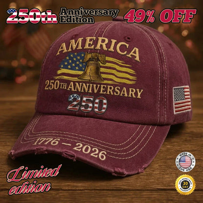 🔥 Final Flash Sale: 49% OFF - America 250th Anniversary Commemorative Cap (1776-2026)🔥