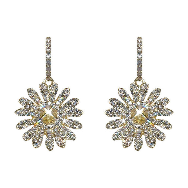 Vintage Flower Drop Earrings