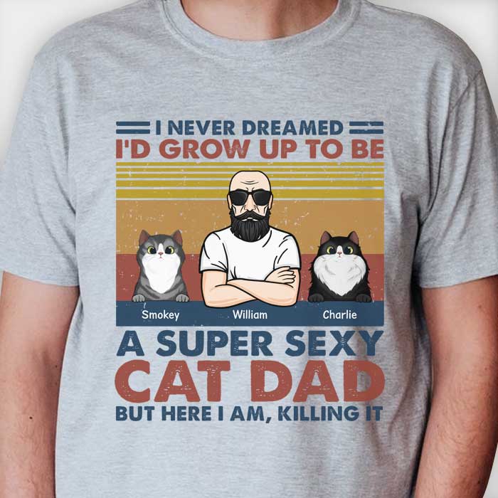 Custom Unisex T-shirt, Hoodie - Personalized Birthday Gifts For Cat Lovers, Cat Mom And Dad - The Ultimate Cat Dad