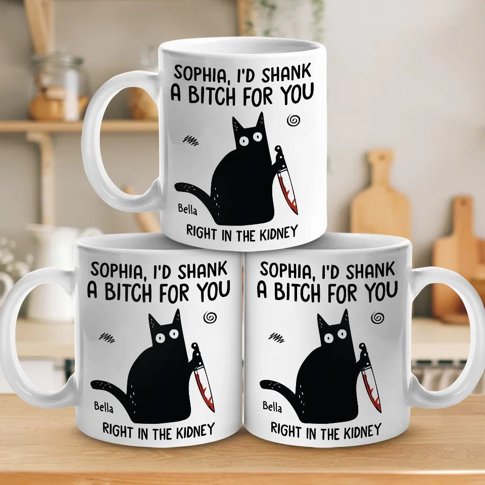 Sip Coffee, Share Laughs, Support Each Other - Friend Personalized Custom Mug - Christmas Gift For Best Friends, Sisters, Family Members, Coworkers