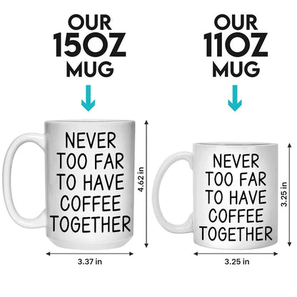 Long Distance Cherishing Moments With Besties This Holiday - Bestie Personalized Custom Mug - Christmas Gift For Best Friends, BFF, Sisters