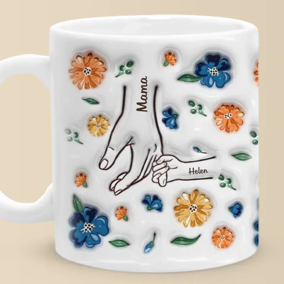Family Over Everything - Family Personalized Custom 3D Inflated Effect Printed Mug - Mother's Day, Gift For Mom, Grandma