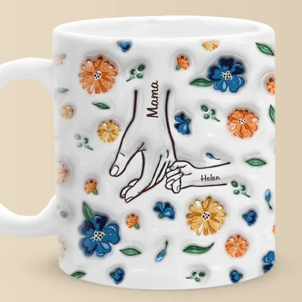 Family Over Everything - Family Personalized Custom 3D Inflated Effect Printed Mug - Mother's Day, Gift For Mom, Grandma