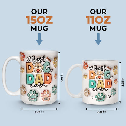 Eat Drink And Be Merry - Dog & Cat Personalized Custom 3D Inflated Effect Printed Mug - Christmas Gift For Pet Owners, Pet Lovers